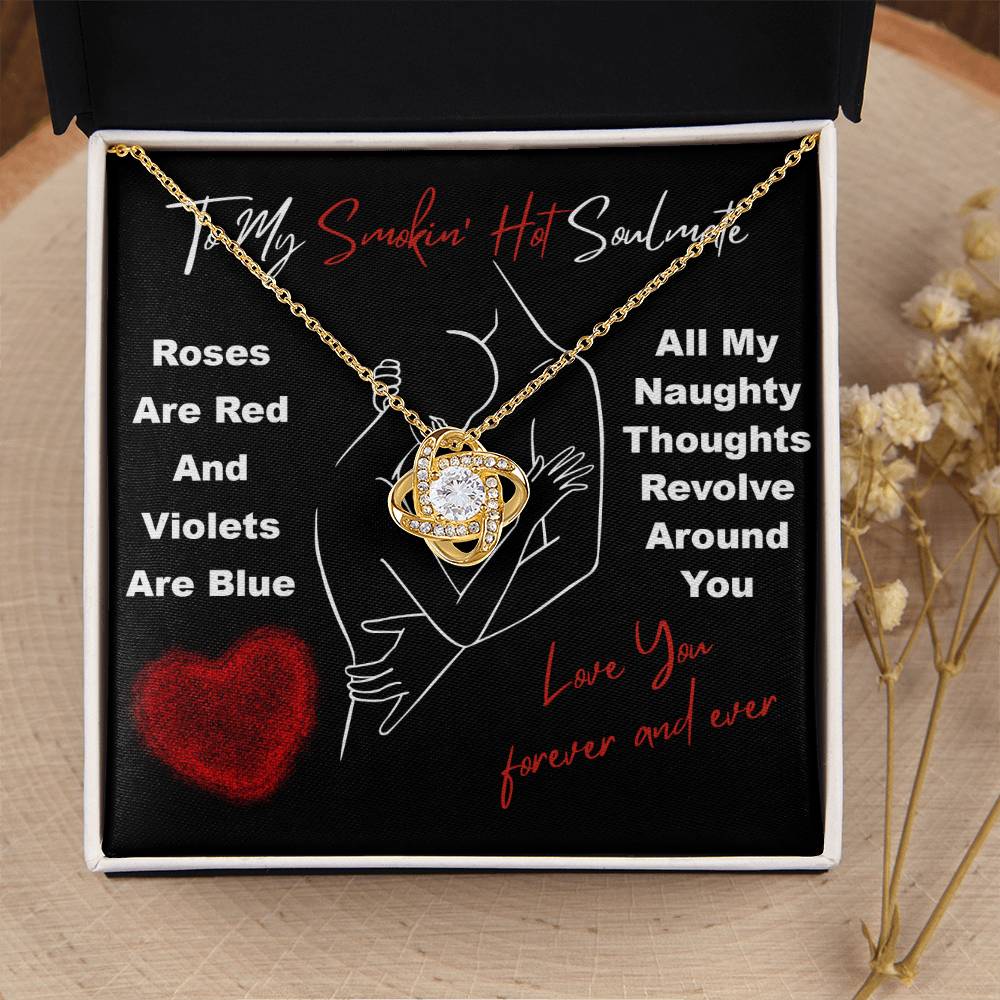 To My Soulmate Jewelry Gift - Love Knot Forever Necklace - Around You