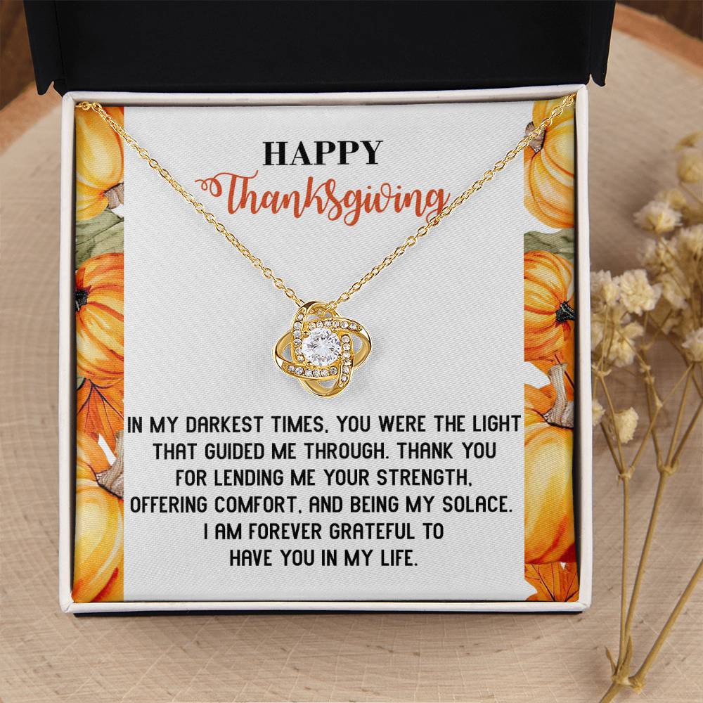 Thanksgiving Jewelry Gift For Women - You Were The Light That Guided Me Through