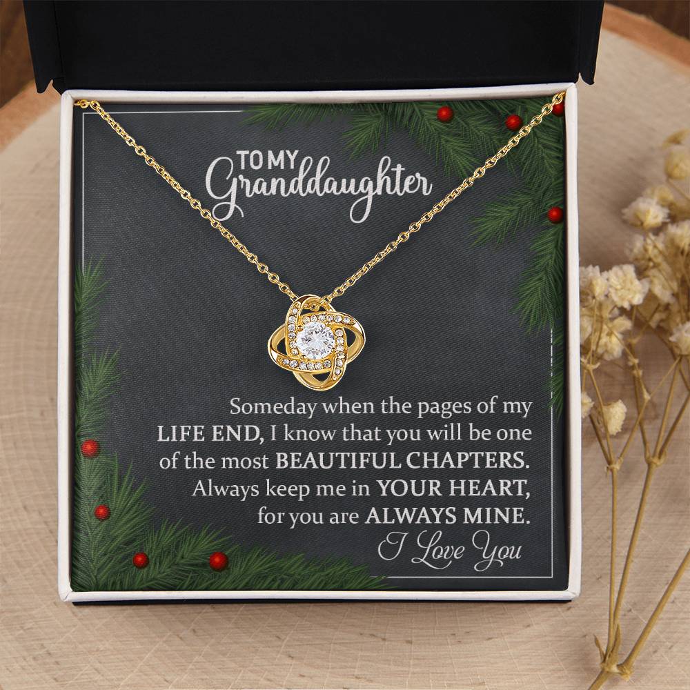 Granddaughter Jewelry Gift for Christmas - Beautiful Chapters - Love Knot Necklace