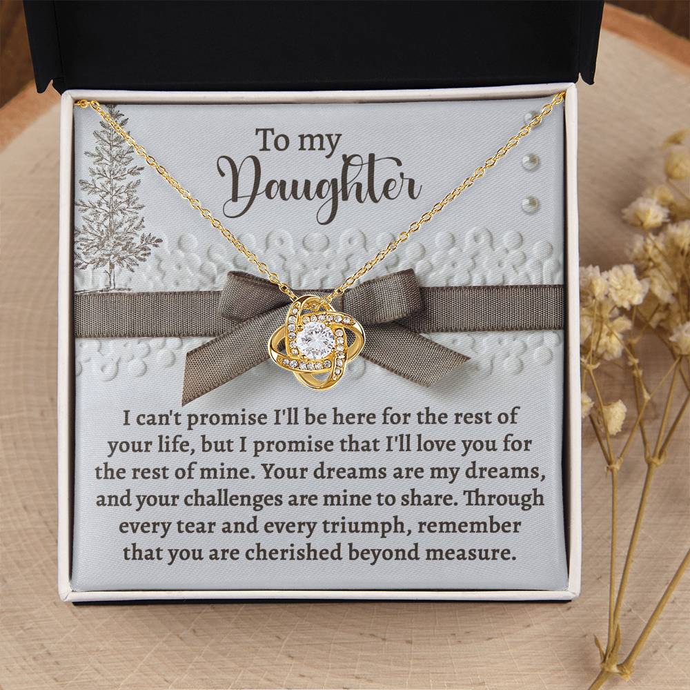 Daughter Jewelry Gift - Knot Of Love Necklace - Mine To Share