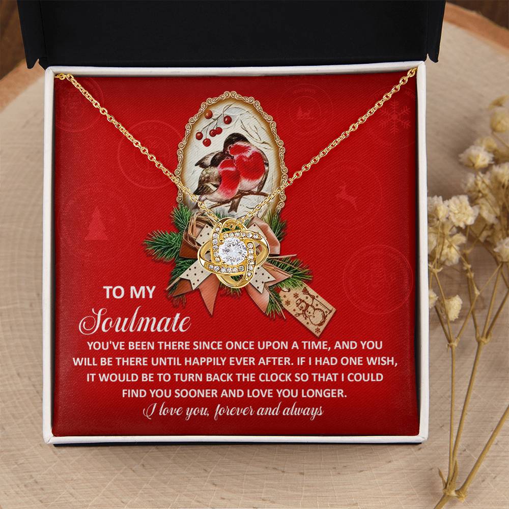 Soulmate Jewelry Gift - Love Knot Necklace - Once Upon