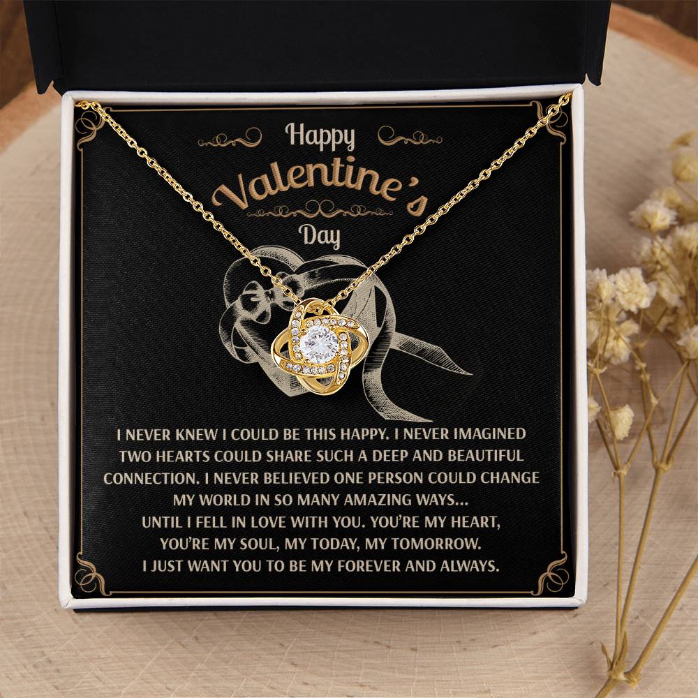 To My Soulmate Jewelry Gift - Love Knot Forever Necklace - Amazing Ways