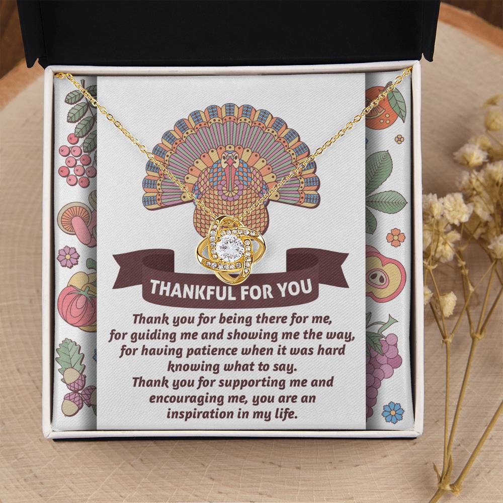 Thanksgiving Jewelry Gift For Women - Thank You For Being There For Me