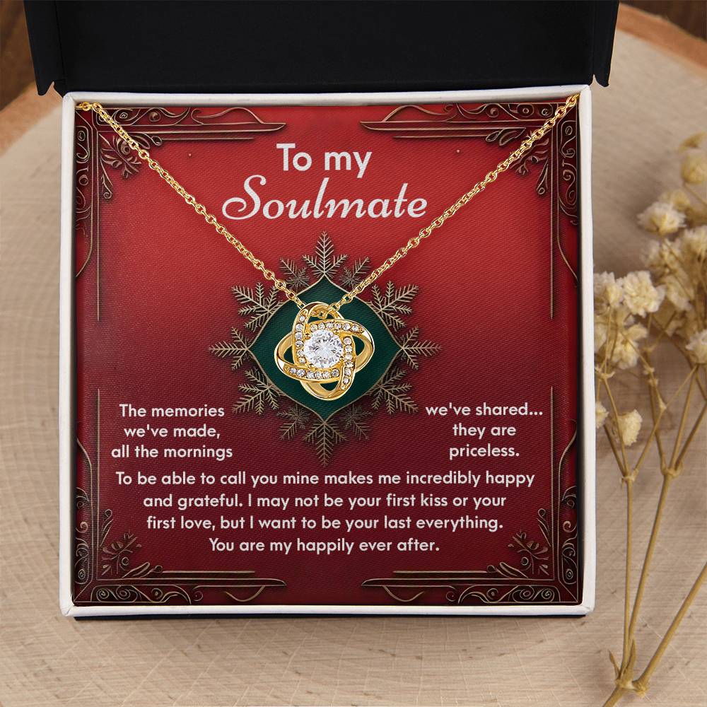 To My Soulmate Jewelry Gift - The Memories -  Love Knot Necklace