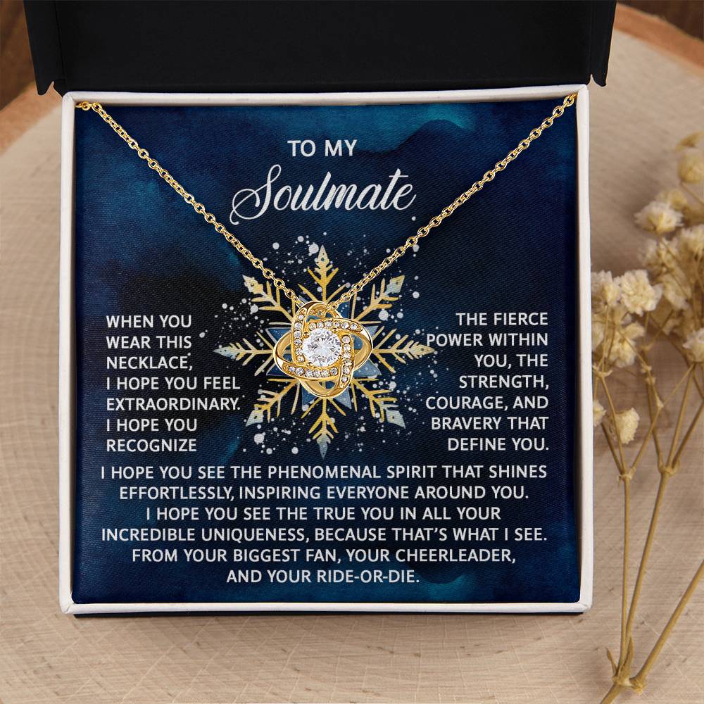 To My Soulmate Jewelry Gift - Phenomenal Spirit - Love Knot Necklace