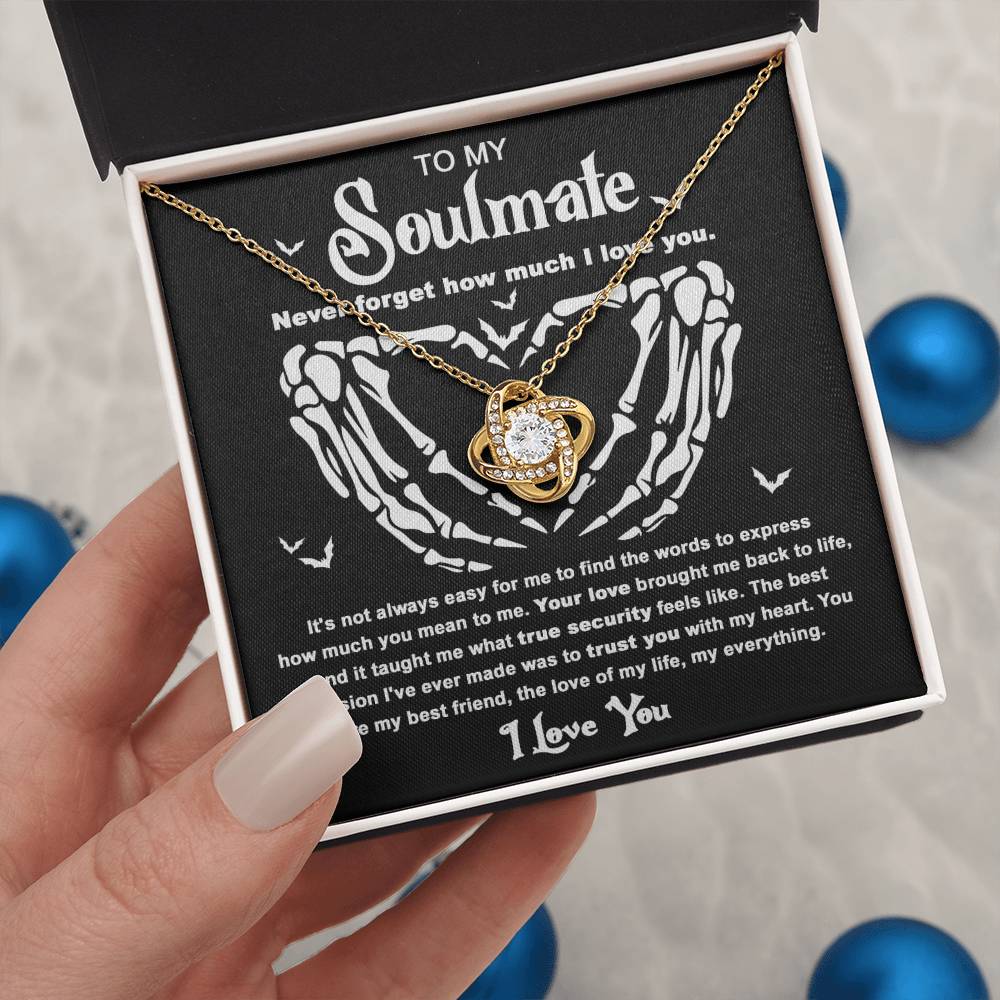 Soulmate Necklace Gift For Halloween - True Security