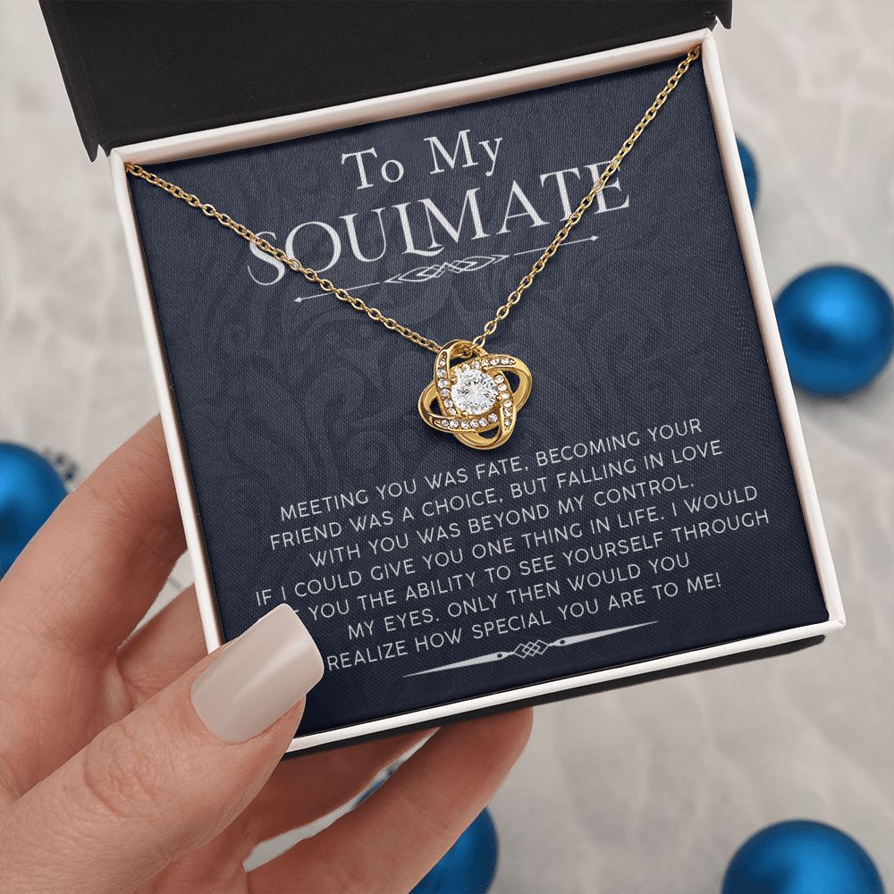 My Soulmate - How Special You Are To Me Love Knot Necklace