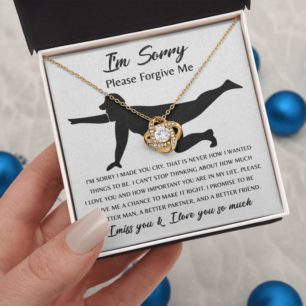 Apology Jewelry Gift - Love Knot Necklace - Things To Be