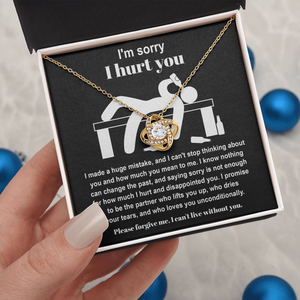 Apology Jewelry Gift - Love Knot Necklace - Change The Past