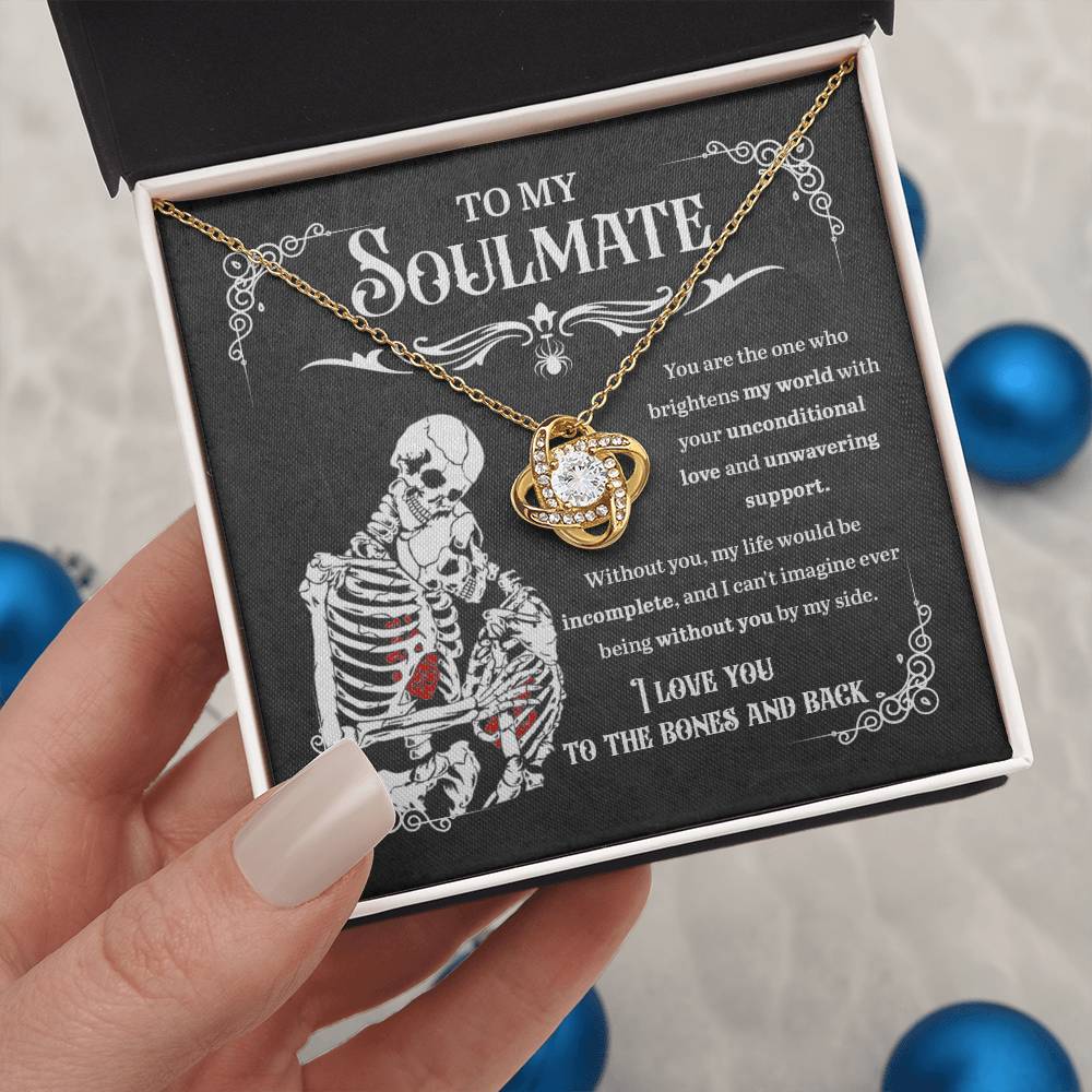 Soulmate Necklace Gift For Halloween - Unwavering Support