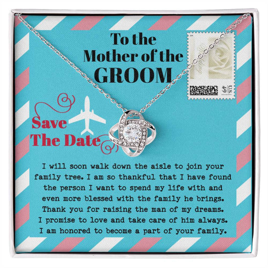 Mother of the Groom - Love Knot Necklace Gift - Down The Aisle