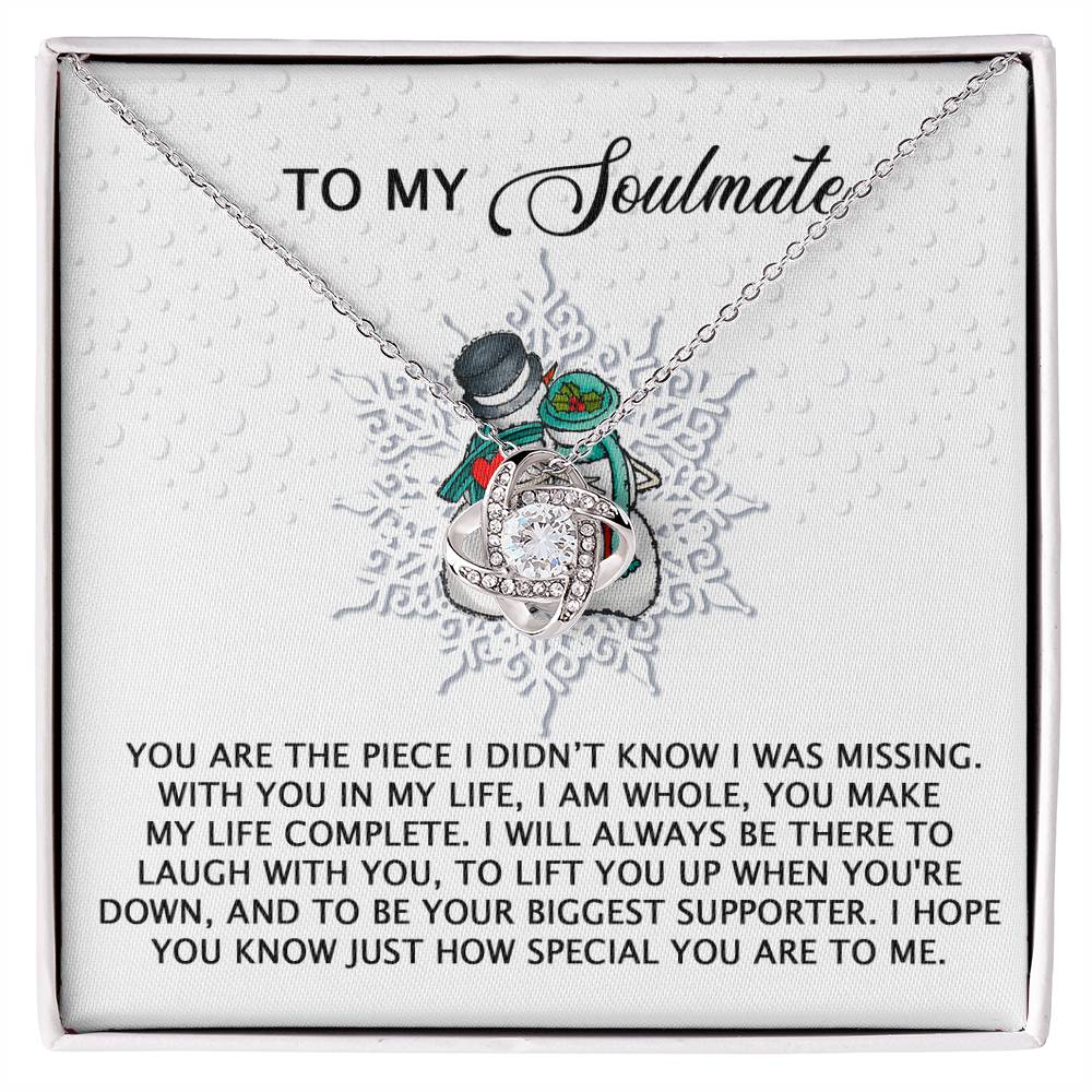 Soulmate Jewelry Gift - Knot Of Love Necklace - Laugh With You