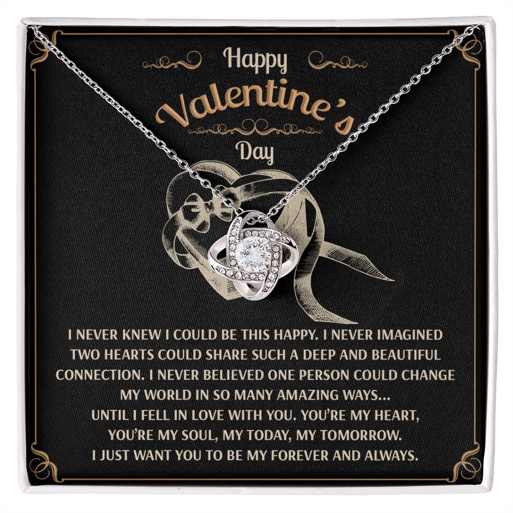 To My Soulmate Jewelry Gift - Love Knot Forever Necklace - Amazing Ways