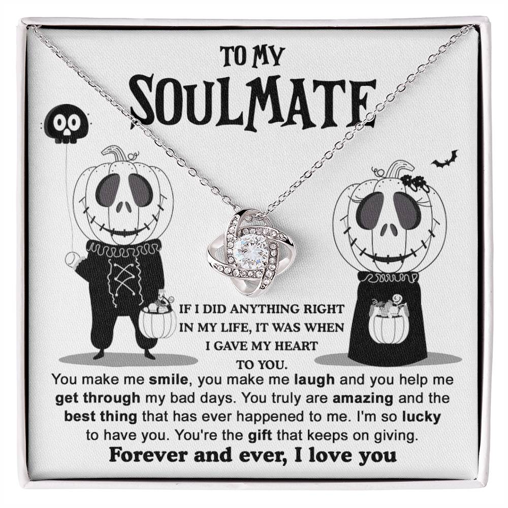 Soulmate Necklace Gift For Halloween - Best Thing