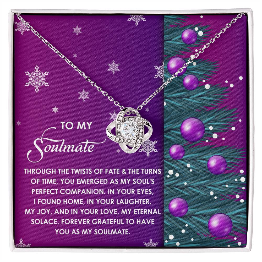 Soulmate Jewelry Gift - Love Knot Necklace - Perfect Companion