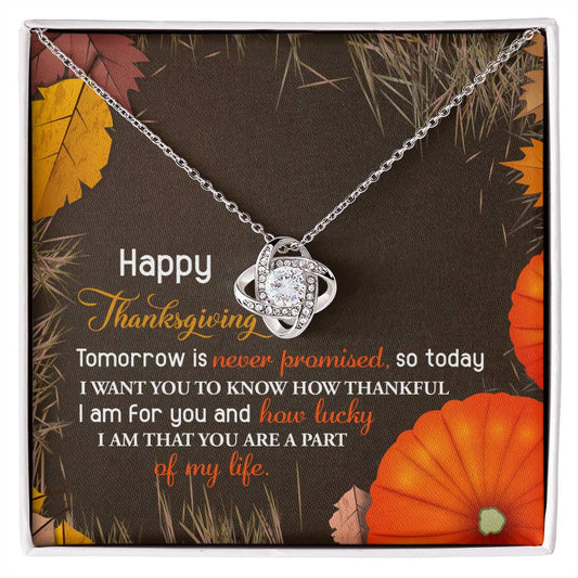 Thanksgiving Jewelry Gift For Women - How Lucky I Am