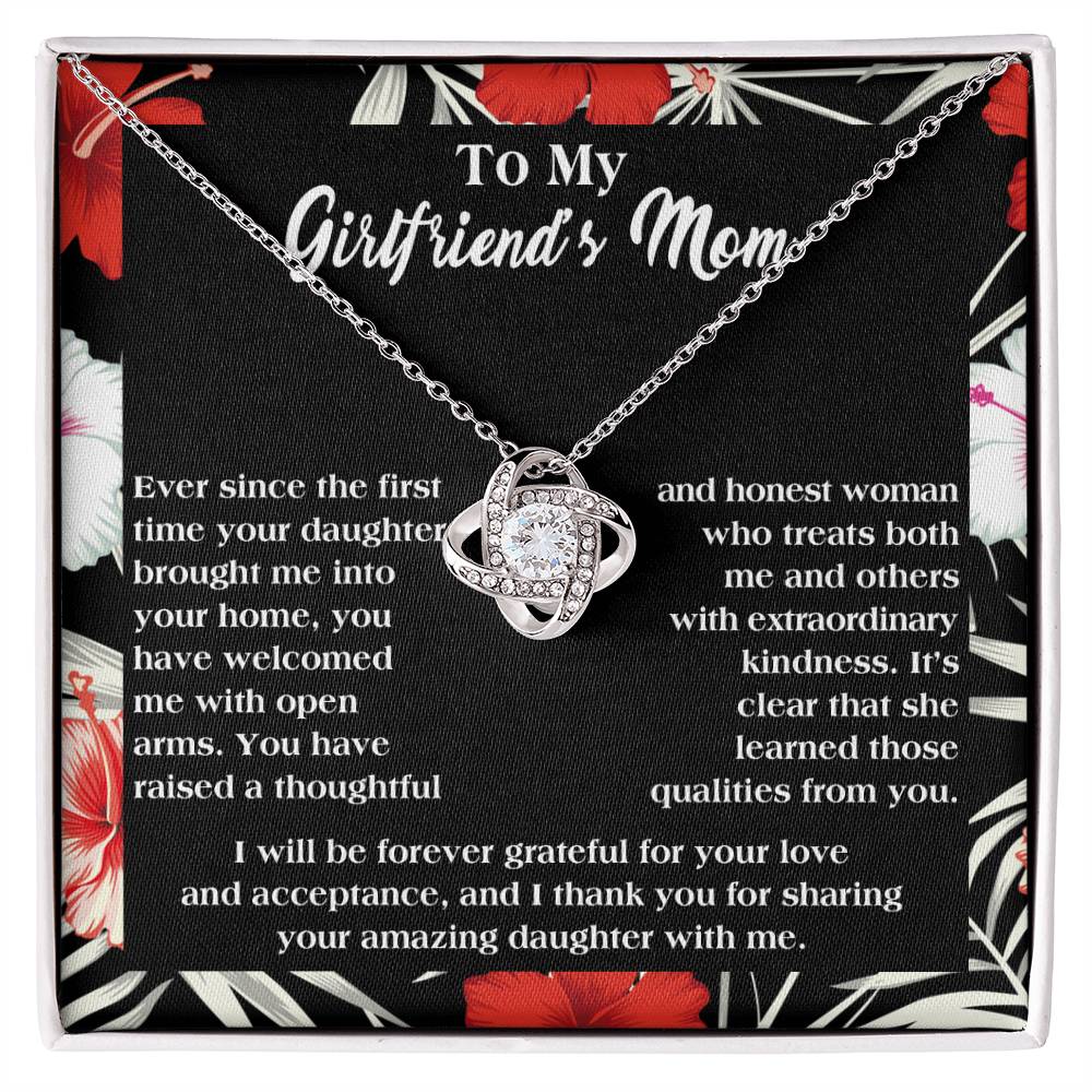 Girlfriends Mom Gift - Love Knot Necklace - Forever Grateful