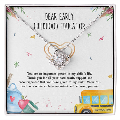 Teacher Appreciation Gifts - Necklace - Early Childhood Educator