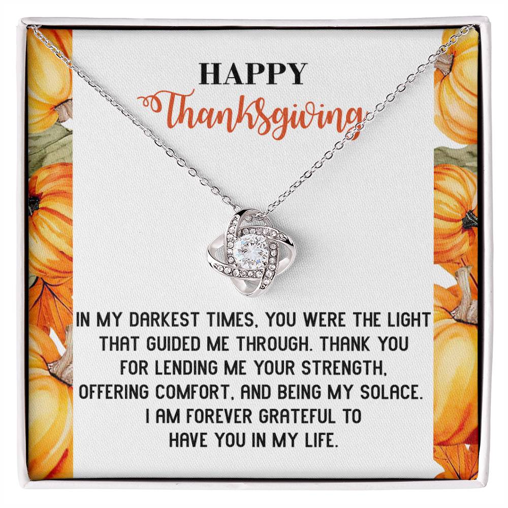 Thanksgiving Jewelry Gift For Women - You Were The Light That Guided Me Through