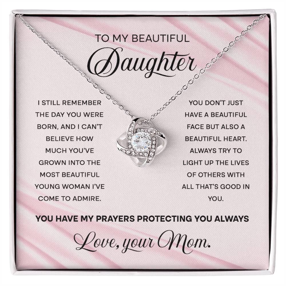 My Beautiful Daughter Necklace Gift Form Mom - Beautiful Heart