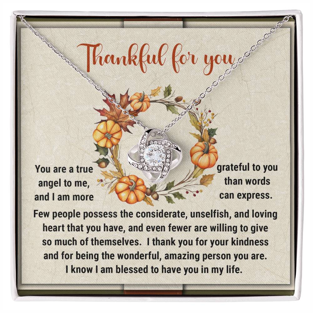 Thanksgiving Jewelry Gift For Women - Thank You For Being So Wonderful