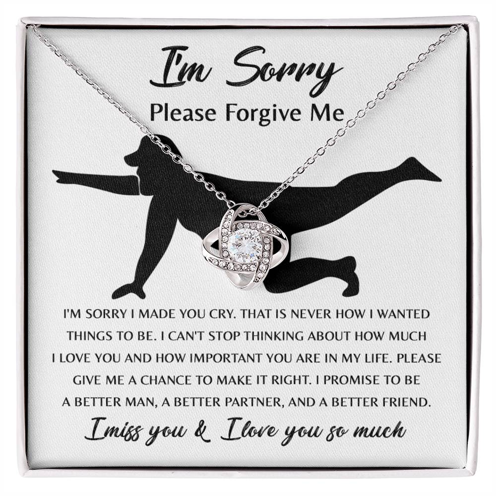 Apology Jewelry Gift - Love Knot Necklace - Things To Be