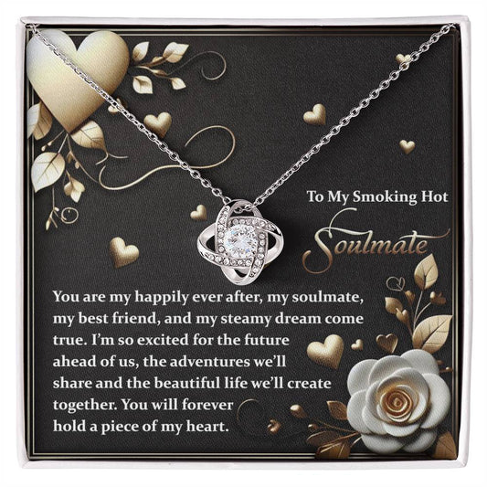 To My Soulmate Jewelry Gift - The Future - Love Knot Necklace