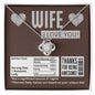 To My Wife - Love Knot  Necklace - Nutrition Facts - Thanks For Being Awesome