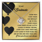 To My Soulmate Jewelry Gift - 14K Gold Love Knot Forever Necklace with Message Card - A Step Closer