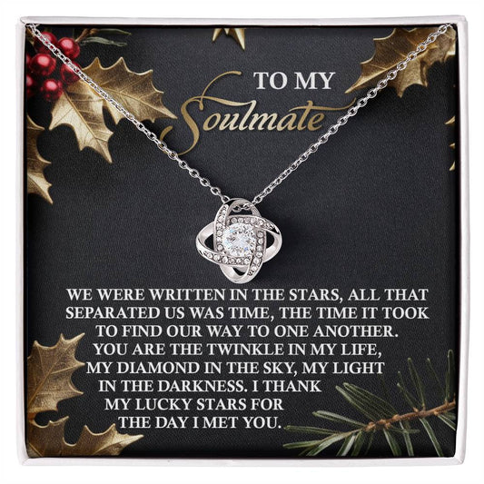 Soulmate Jewelry Gift - Knot Of Love Necklace - In The Stars