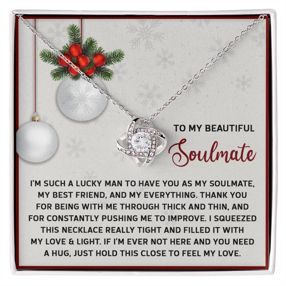 Soulmate Jewelry Gift - Knot Of Love Necklace - Feel My Love