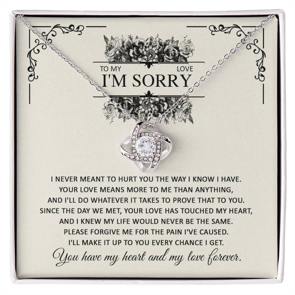 I'm Sorry Gift - Love Knot Necklace - Every Chance