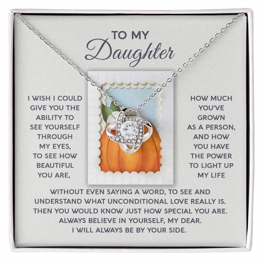 Daughter Jewelry Gift - Knot Of Love Necklace - How Special You Are