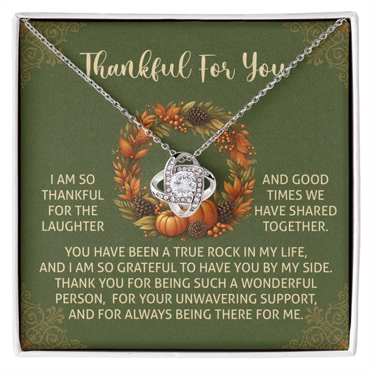 Thanksgiving Jewelry Gift For Women - Grateful To Have You By My Side