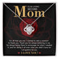 Second Mom Elegant Love Knot Necklace- I'm Grateful For You