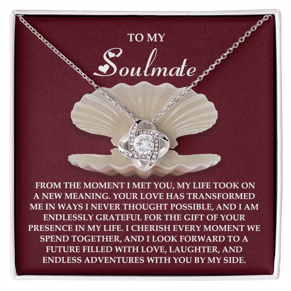 To My Soulmate Jewelry Gift - Every Moment - Love Knot Necklace