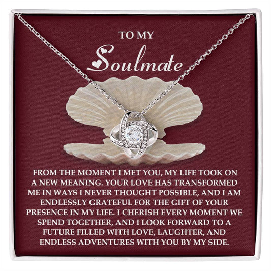 To My Soulmate Jewelry Gift - Every Moment - Love Knot Necklace