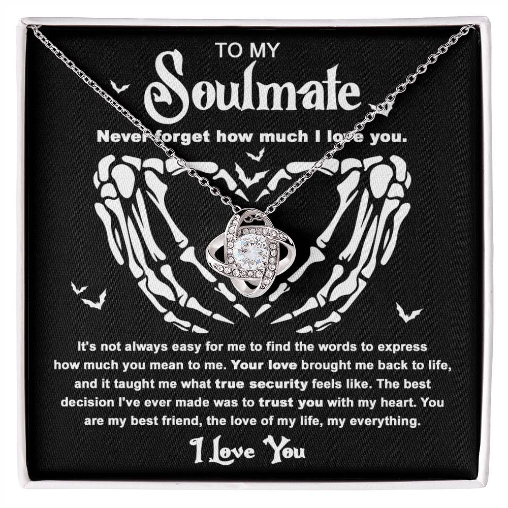 Soulmate Necklace Gift For Halloween - True Security