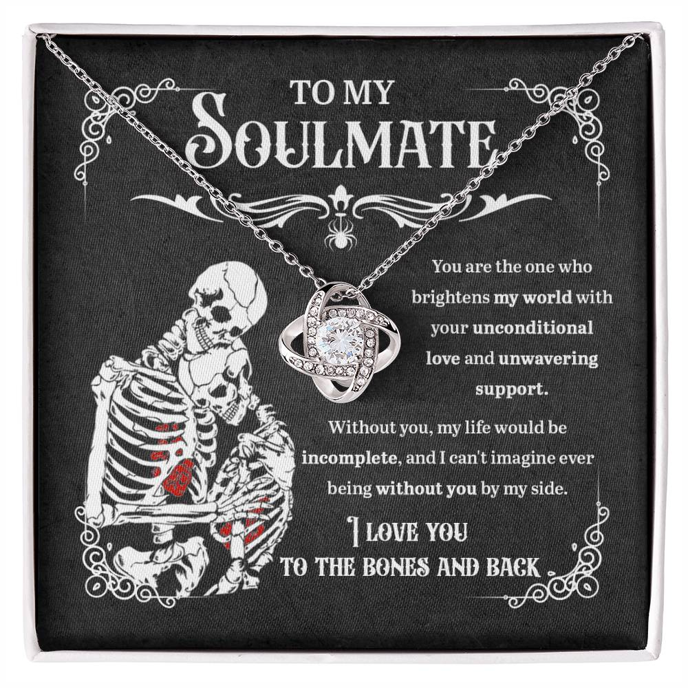 Soulmate Necklace Gift For Halloween - Unwavering Support