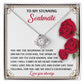 To My Soulmate Jewelry Gift - Love Knot Forever Necklace with Heartfelt Message Card From You - Soul's Counterpart