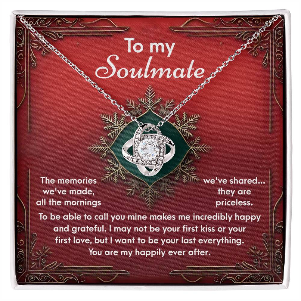 To My Soulmate Jewelry Gift - The Memories -  Love Knot Necklace