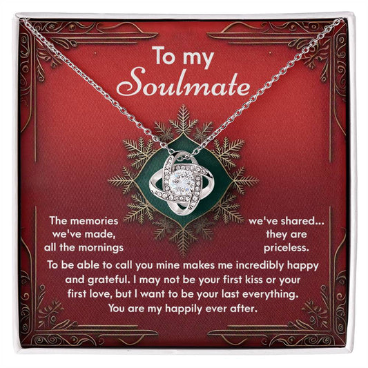 To My Soulmate Jewelry Gift - The Memories -  Love Knot Necklace