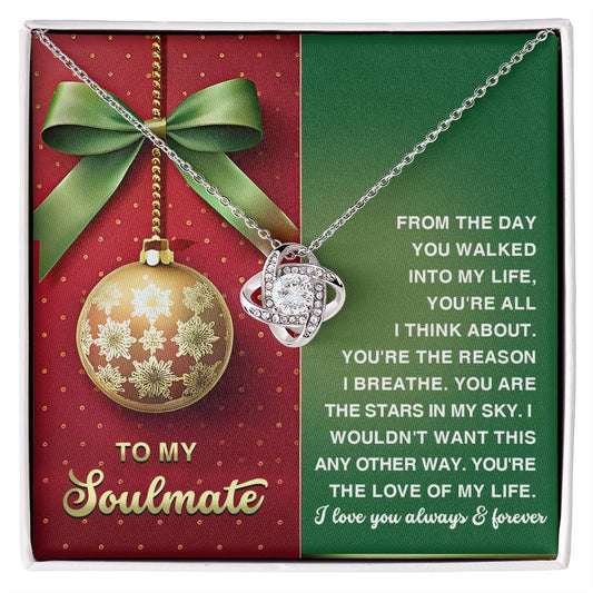 To My Soulmate Jewelry Gift - In My Sky - Knot Necklace