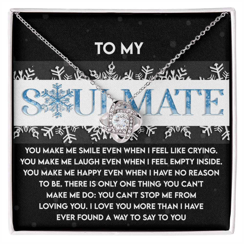 Soulmate Jewelry Gift - Love Knot Necklace - Loving You