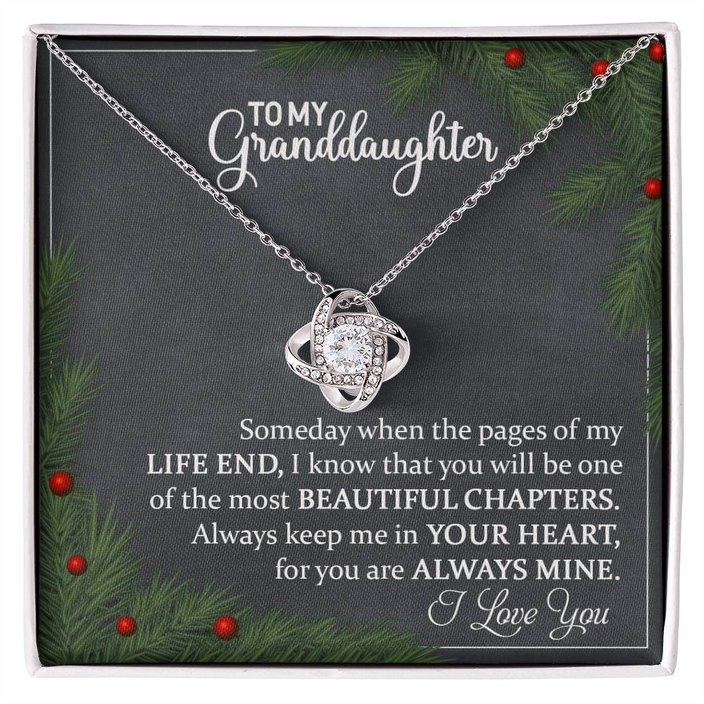 Granddaughter Jewelry Gift for Christmas - Beautiful Chapters - Love Knot Necklace