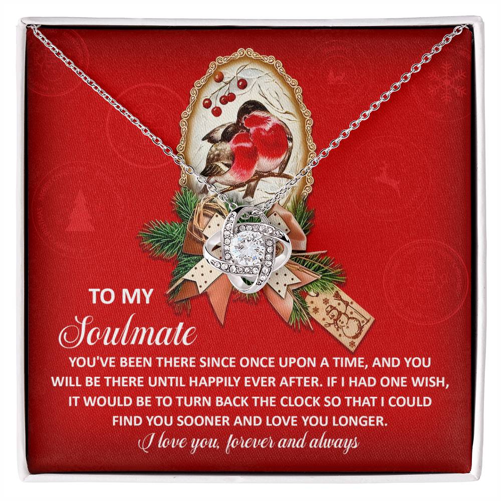 Soulmate Jewelry Gift - Love Knot Necklace - Once Upon