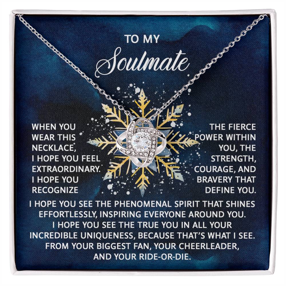 To My Soulmate Jewelry Gift - Phenomenal Spirit - Love Knot Necklace