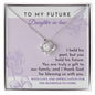 Future Daughter-in-Law Gift - Love Knot  Necklace - A Gift