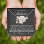 To My Soulmate Jewelry Gift - Love Knot Forever Necklace with Heartfelt Message Card From You - We Are One