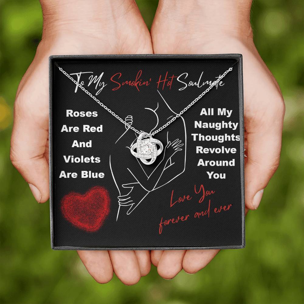 To My Soulmate Jewelry Gift - Love Knot Forever Necklace - Around You